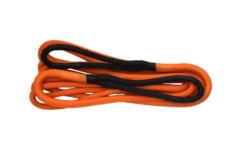 QIQU حبل استرداد كينتيك 1/2" بطول 20 قدم، حبل نايلون مزدوج مضفر للطاقة 1/2" (برتقالي) - Image 3